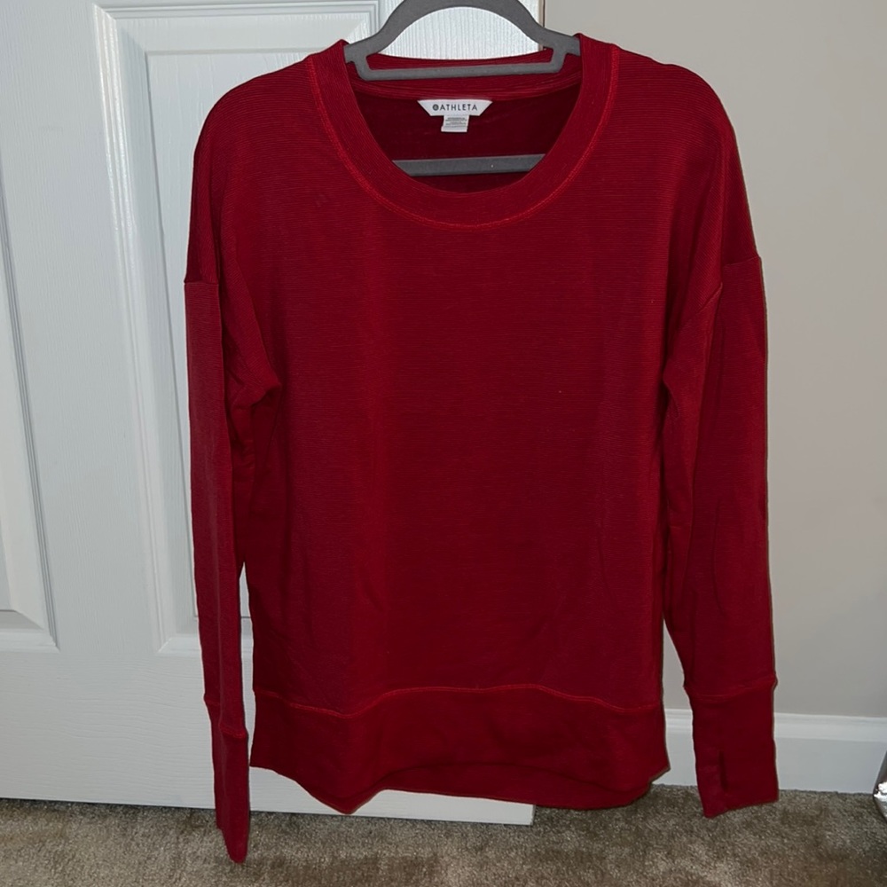 Athleta Crew Neck Lightweight Hoodie